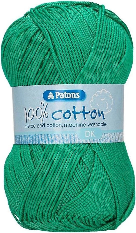 Patons 100% Cotton DK 100g - Green