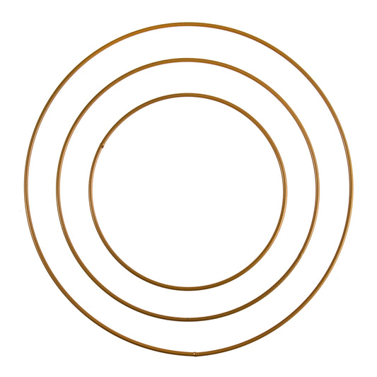 Craft Hoops: Wire: 15, 50 & 25cm: Gold