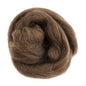 Natural Wool Roving: 10g: Melange Light Brown
