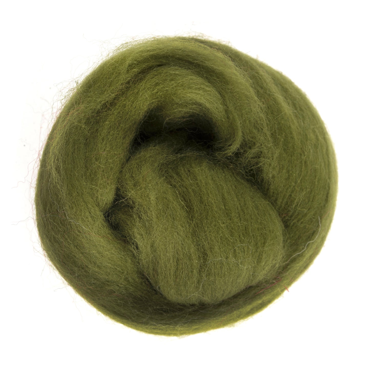 Natural Wool Roving: 10g: Lime