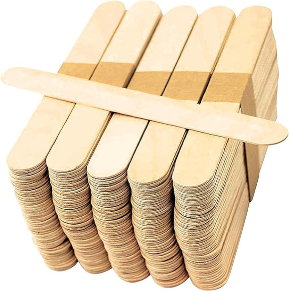 Lollipop Sticks - Natural - 50pcs Approx 150mm x 18mm
