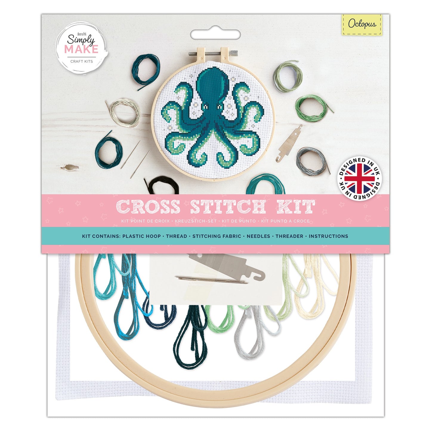 Simply Make Cross Stitch Kit Octopus