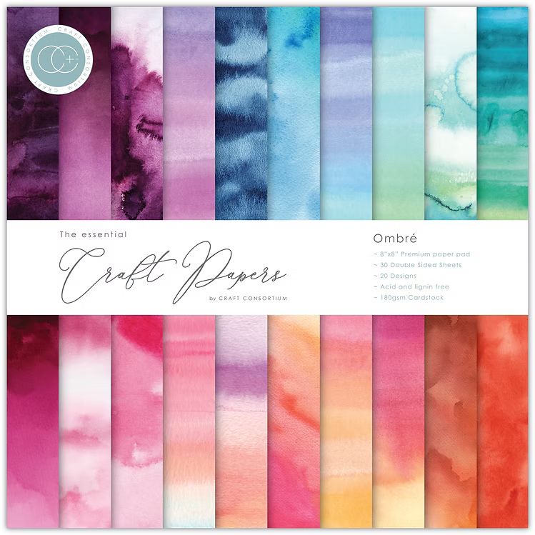 The Essential Craft Papers - Ombre 8 x 8