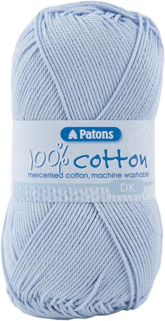 Patons 100% Cotton DK 100g - Pale Blue