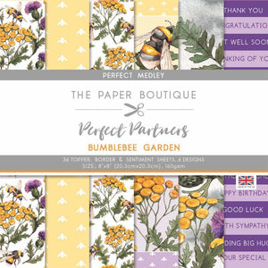 The Paper Boutique Perfect Partners – Bumblebee Garden 8 in x 8 in Medley