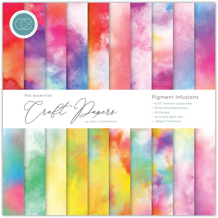 The Essential Craft Papers - Pigment Infusions 8 x 8