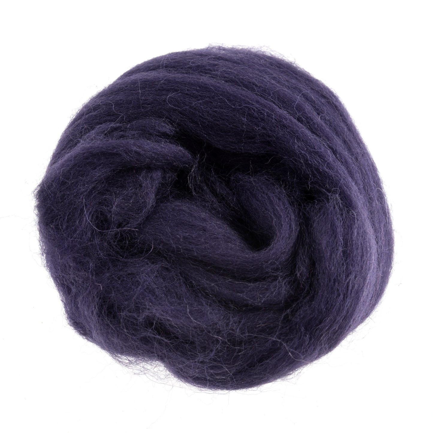 Natural Wool Roving: 10g: Plum