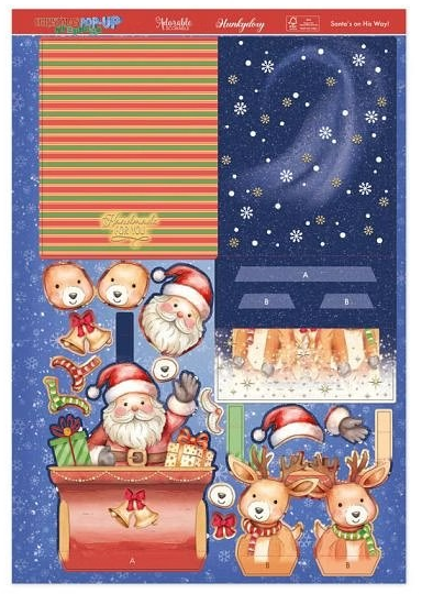 Santa's on His Way! - Pop-Up Stepper Card