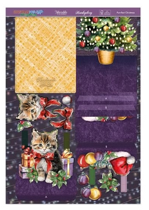 Purr-fect Christmas - Pop-Up Stepper Card