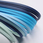 Quilling Paper Strips, Gradual Blue, 530x5mm about 120 strips per bag