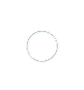 Metal Ring 10cm - White