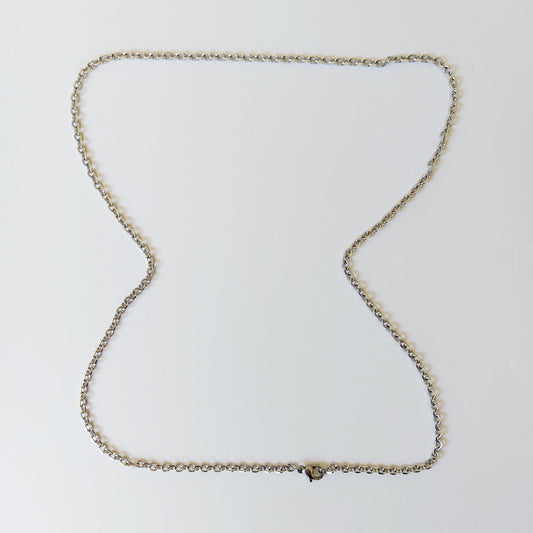Link Necklace, 17.5 inch/44cm) Stainless Steel