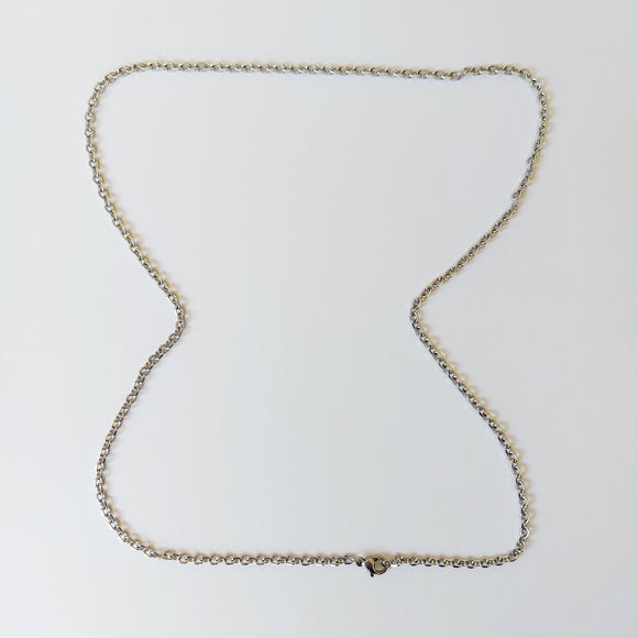 Link Necklace, 17.5 inch/44cm) Stainless Steel