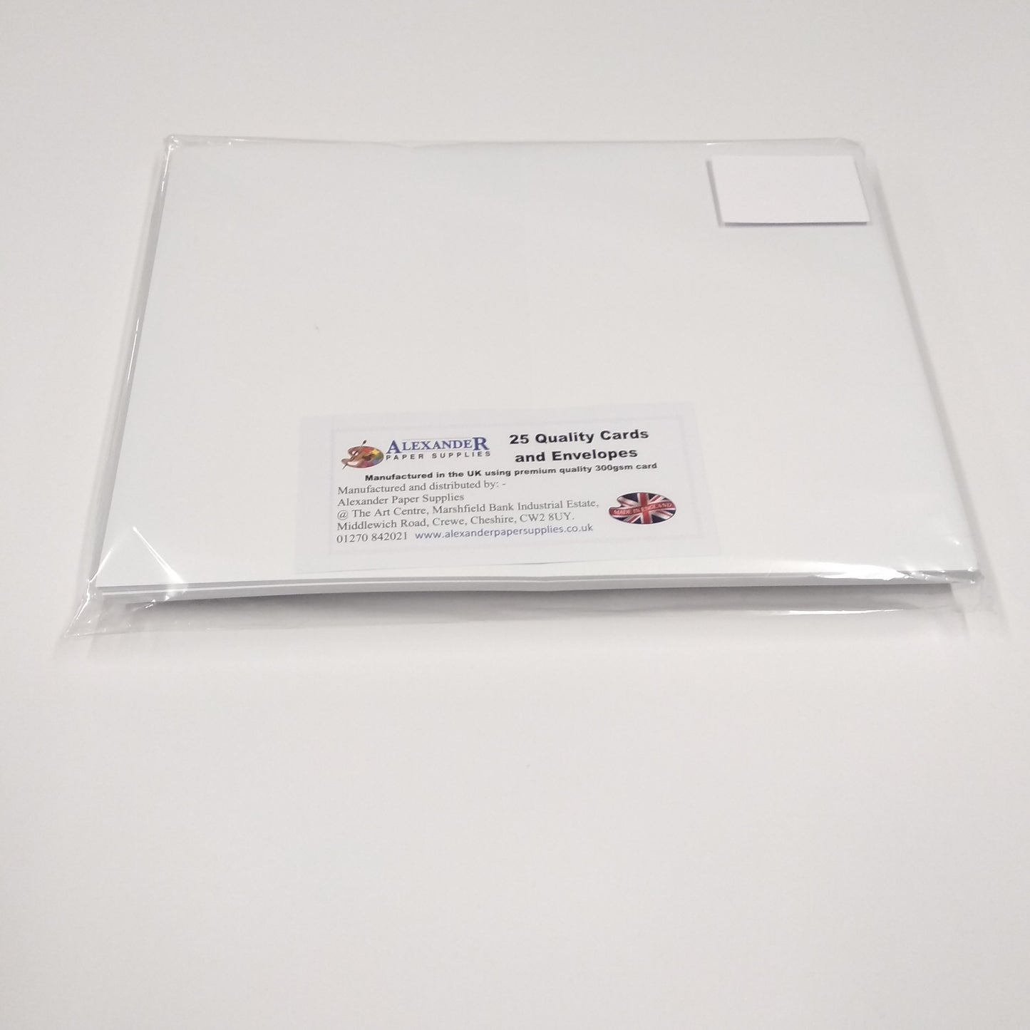 A5 White Cards & Envelopes x 25