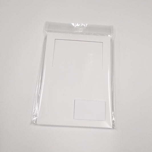 10 x A6 White Tri-Fold Rectangle Aperture Cards & Envelopes