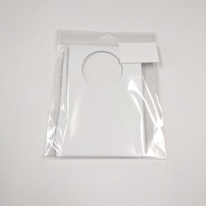 5 x 90x115mm Tri-Fold Circular Aperture Cards & Envelopes - White