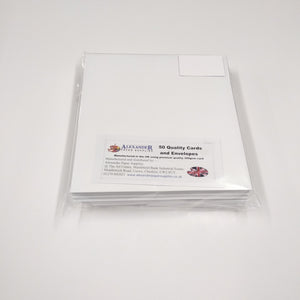 DL White Cards & Envelopes x 50