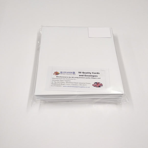 DL White Cards & Envelopes x 50