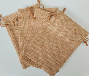 Hessian Bags - 10 x 14cm (Approx) - 4 Pack