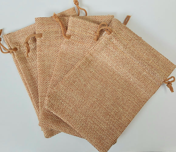 Hessian Bags - 10 x 14cm (Approx) - 4 Pack