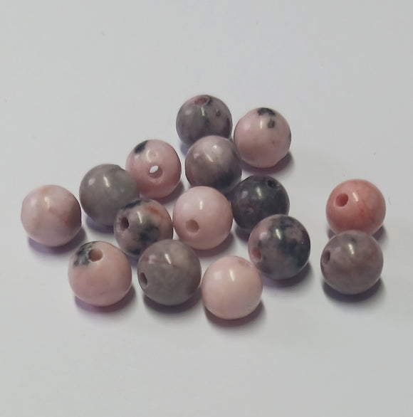 GEMSTONE - 6mm Zebra jasper - 15 x Beads