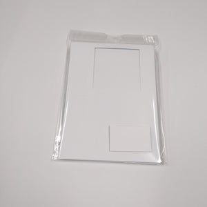 10 x A6 White Tri-Fold Square Aperture Cards & Envelopes