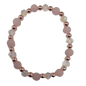 Frosted Rose Quartz Bracelet Kit