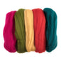 Natural Wool Roving: 50g: Bright