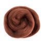 Natural Wool Roving: 10g: Sienna