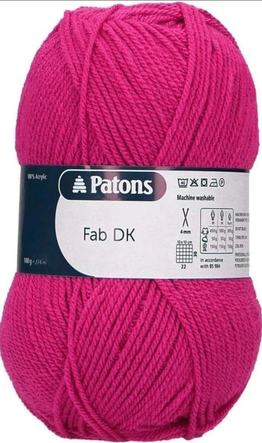 Patons Fab DK 100g - Strawberry