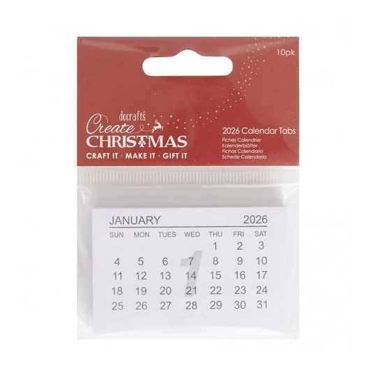 Create Christmas - 2026 Calendar Tabs (10 pk)