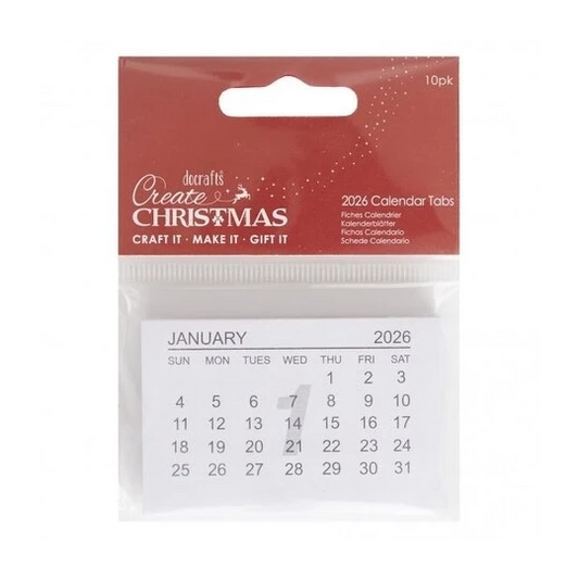 Create Christmas - 2026 Calendar Tabs (10 pk)