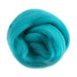Natural Wool Roving: 10g: Teal