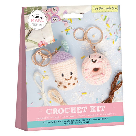 Crochet Kit -Time For treats Keyring Duo