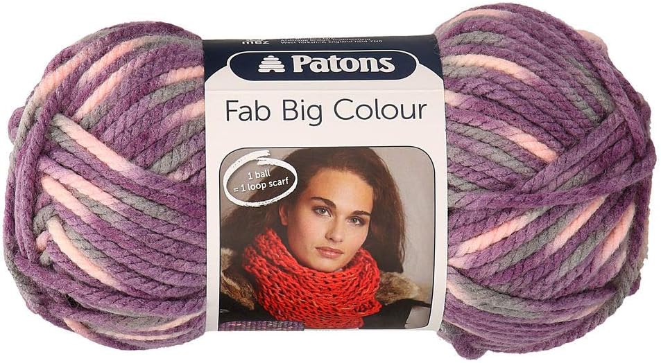 Patons Fab Big Colour 200g - Violet Mix