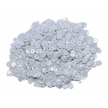 5mm Cup Sequins 7g White