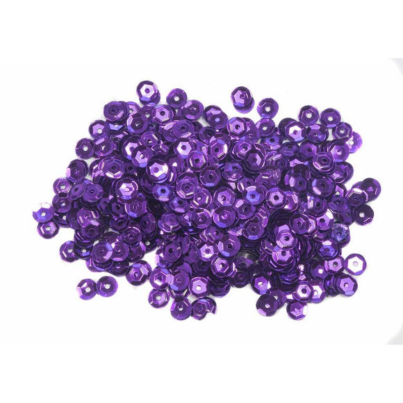 5mm Cup Sequins 7g Violet