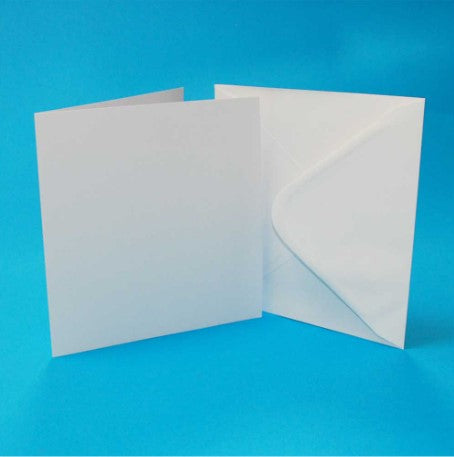 6x6 White Cards & Envelopes x 50