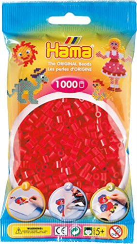 Hama Beads 1000pc Red