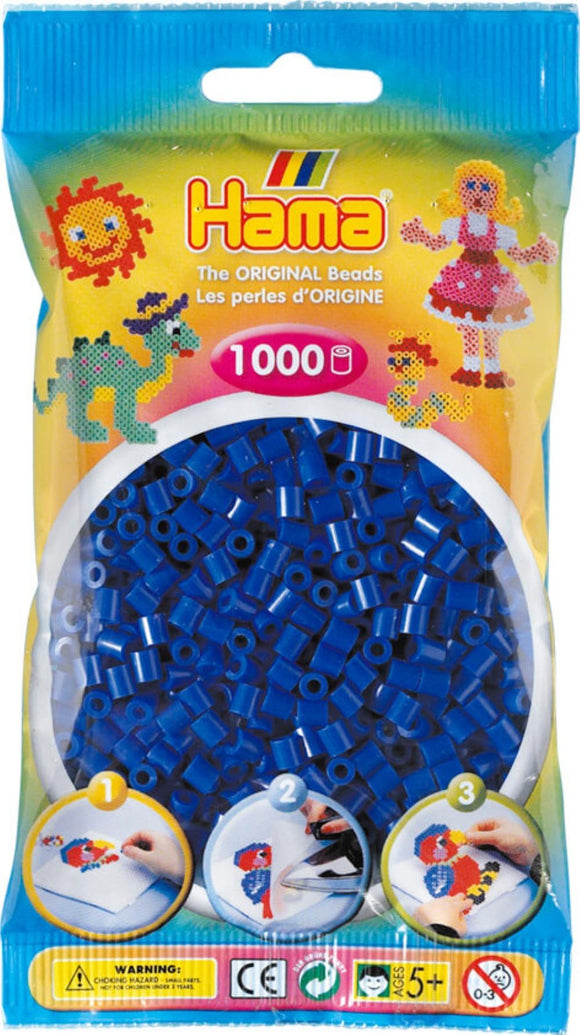 Hama Beads 1000pc Dark Blue