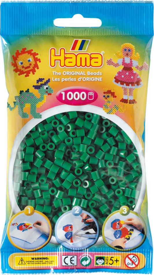 Hama Beads 1000pc Green
