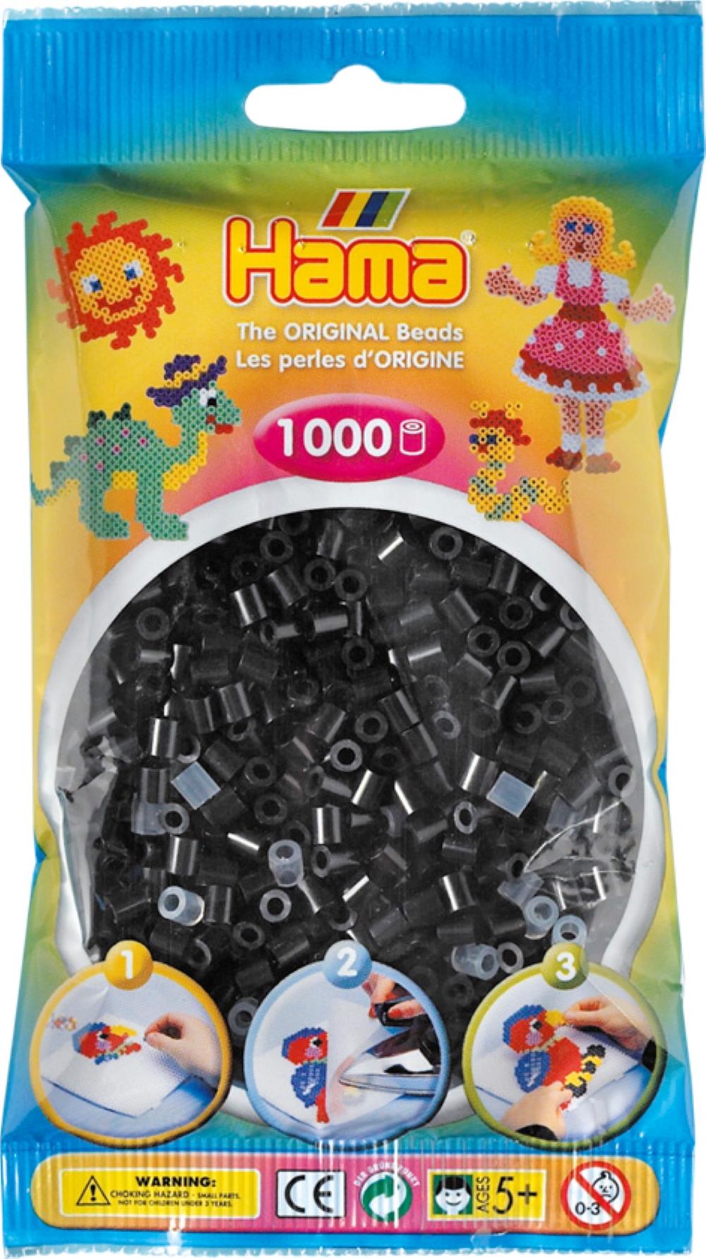 Hama Beads 1000pc Black