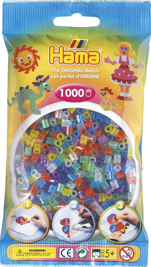 Hama Beads 1000pc Mixed Glitter