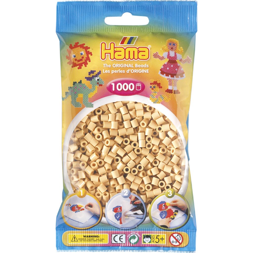 Hama Beads 1000pc Beige