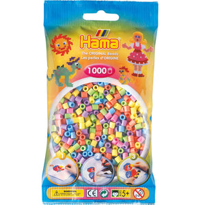 Hama Beads 1000pc Mixed Pastel