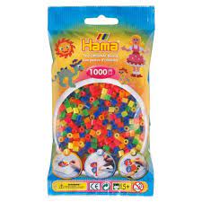 Hama Beads 1000pc Mixed Neon