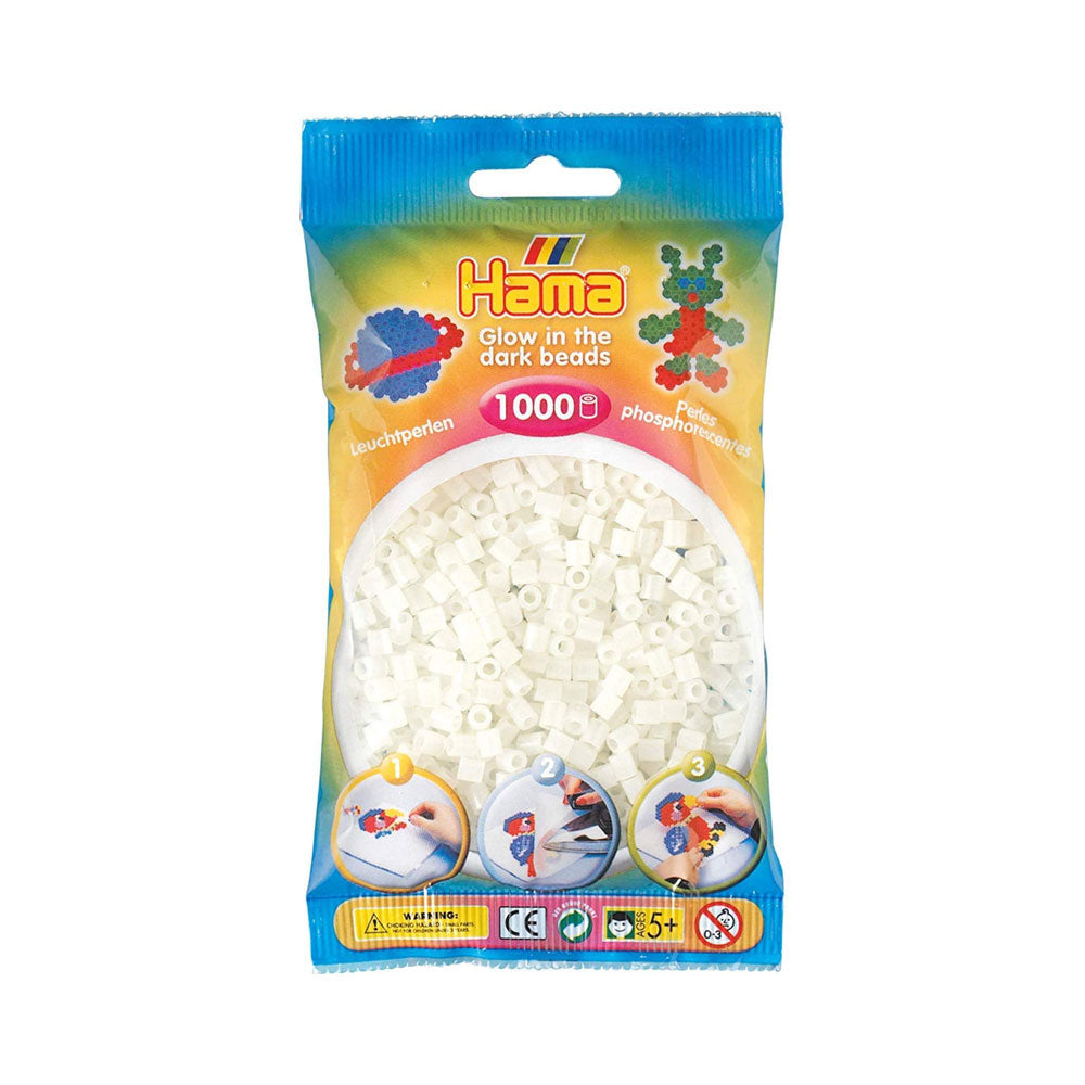 Hama Beads 1000pc Night Glow Green