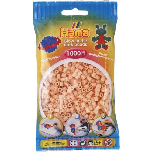 Hama Beads 1000pc Night Glow Red