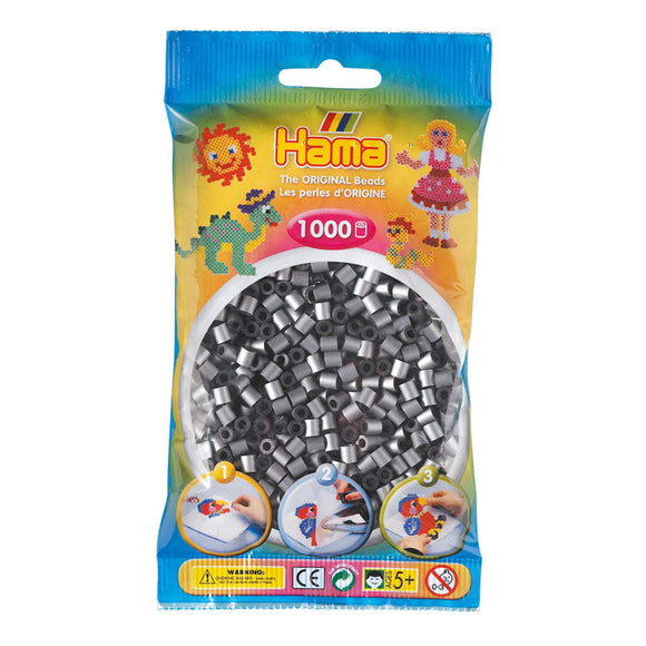 Hama Beads 1000pc Metallic Silver