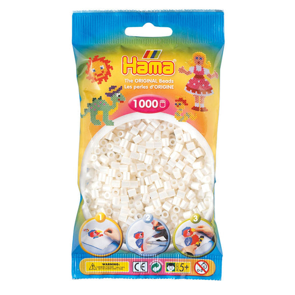 Hama Beads 1000pc Pearl